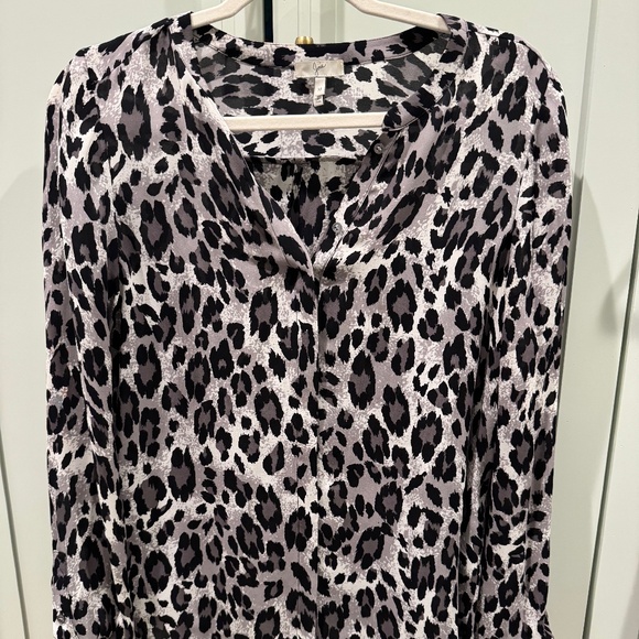 Joie Animal Print Silk Blouse - Picture 1 of 1